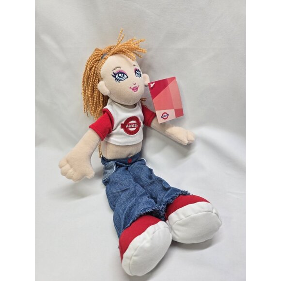 Keel Toys 40CM Underground LONDON LIZZY Plush Doll 2003 Vintage Rare - Picture 8 of 16